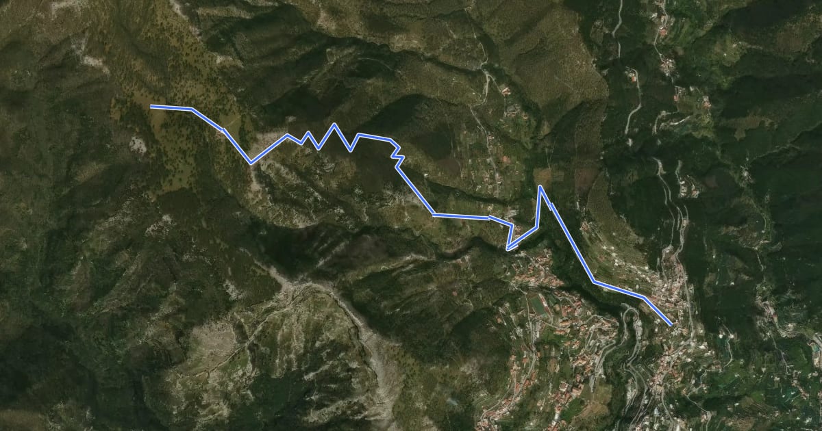 Маршрут Sentiero di Santa Maria ai Monti на спутниковом снимке
