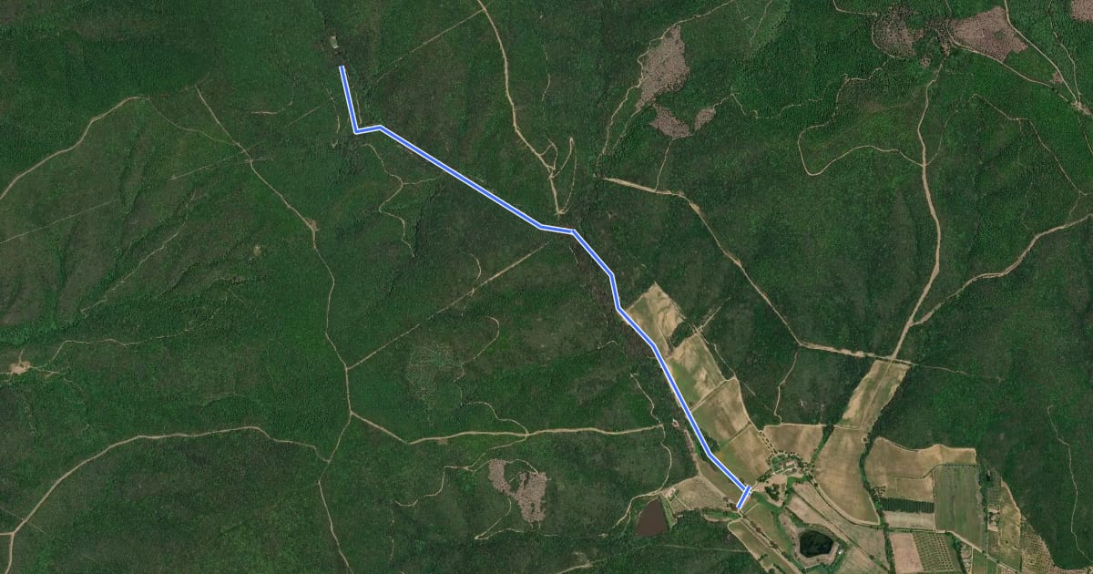 Маршрут Sentiero Eremo di San Guglielmo на спутниковом снимке