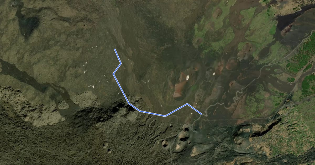 Маршрут Sentiero Grotta del Lago Variante A на спутниковом снимке