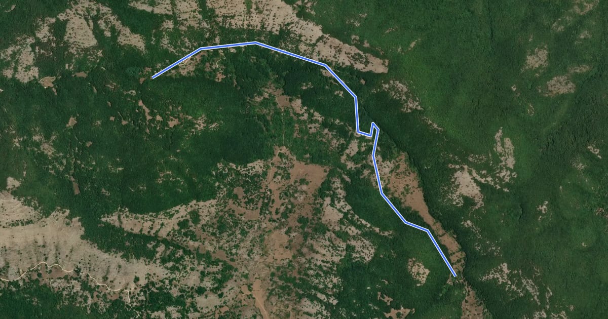 Маршрут Sentiero LH16 Campello Vecchio на спутниковом снимке