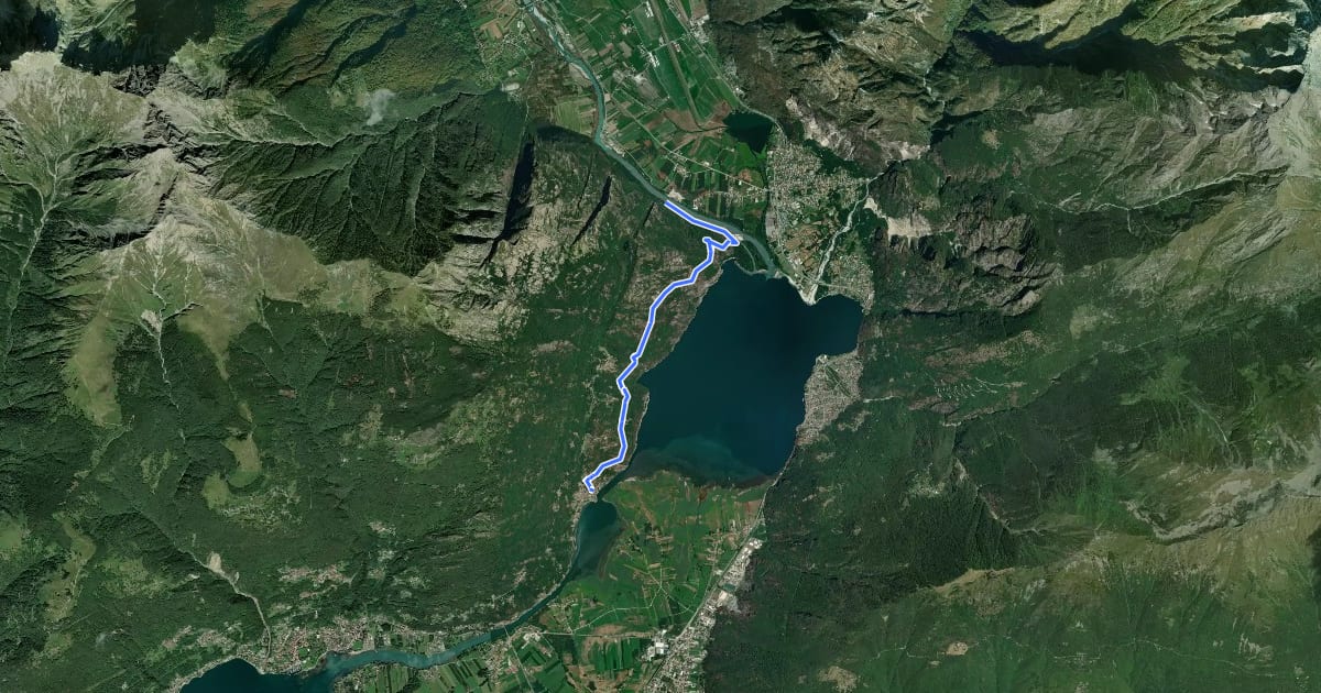 Маршрут Sentiero Life delle Alpi Retiche – Dal cigno alla pernice bianca на спутниковом снимке