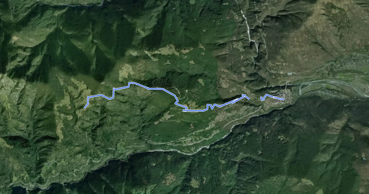 Маршрут Sentiero Monte di Comino на спутниковом снимке