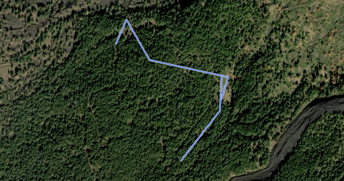 Маршрут Sentiero Monte Scavo Variante на спутниковом снимке