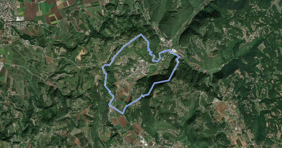 Маршрут Sentiero n. 61 panoramico Pederiva - Spiazzo o di Val Liona на спутниковом снимке