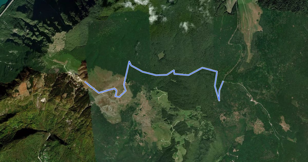Маршрут Sentiero Naturalistico H на спутниковом снимке