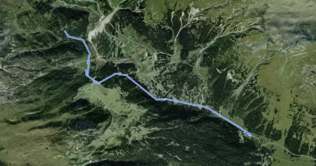 Маршрут Sentiero naturalistico Lucomagno 2 на спутниковом снимке