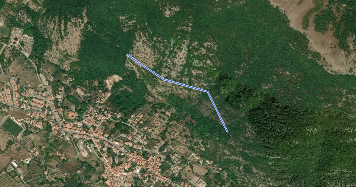 Маршрут Sentiero S3 di Capaccio Paestum на спутниковом снимке