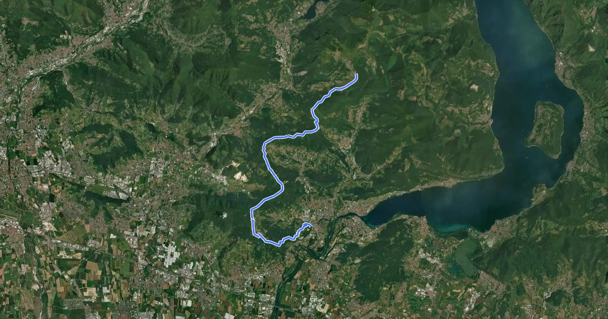 Маршрут Sentiero tra i monti e il lago - Tappa 1 на спутниковом снимке