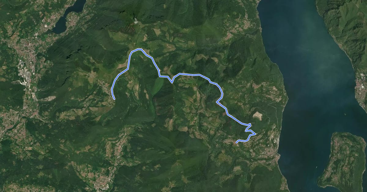 Маршрут Sentiero tra i monti e il lago - Tappa 2 на спутниковом снимке