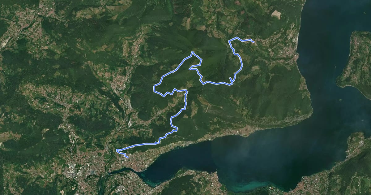 Маршрут Sentiero tra i monti e il lago - Tappa 3 на спутниковом снимке