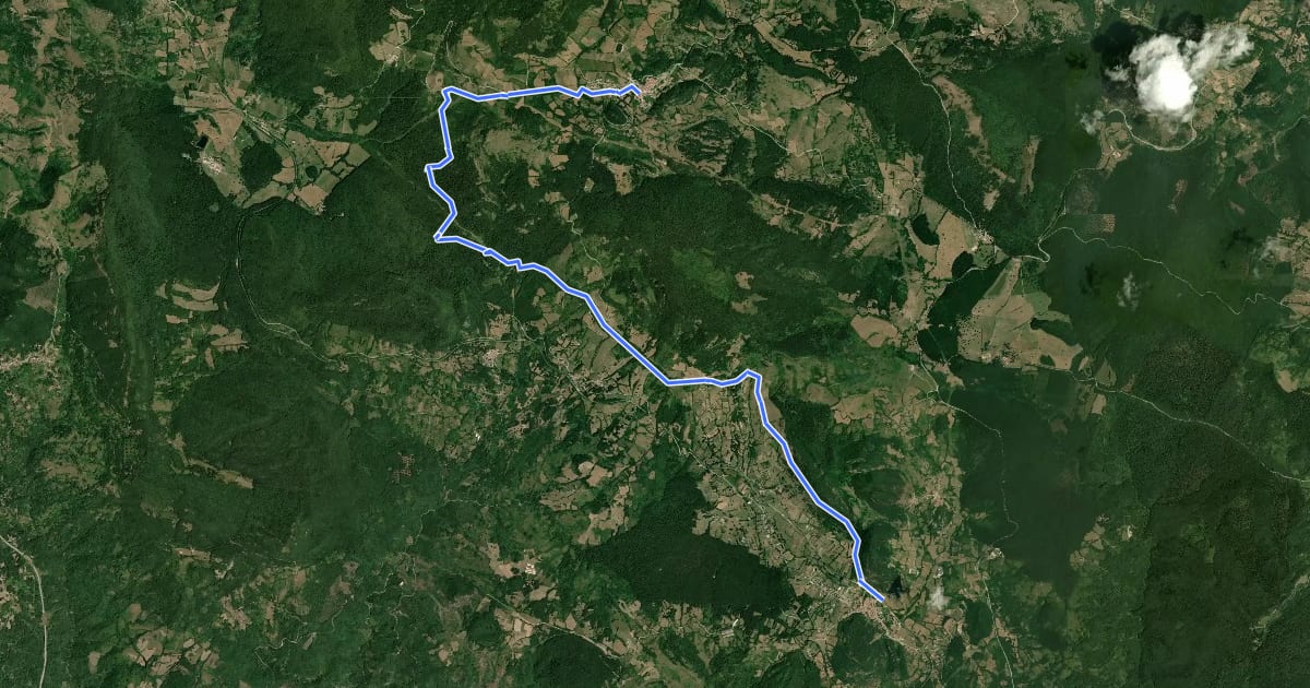Маршрут Sentiero Trekking Italia - Tappa 4 на спутниковом снимке