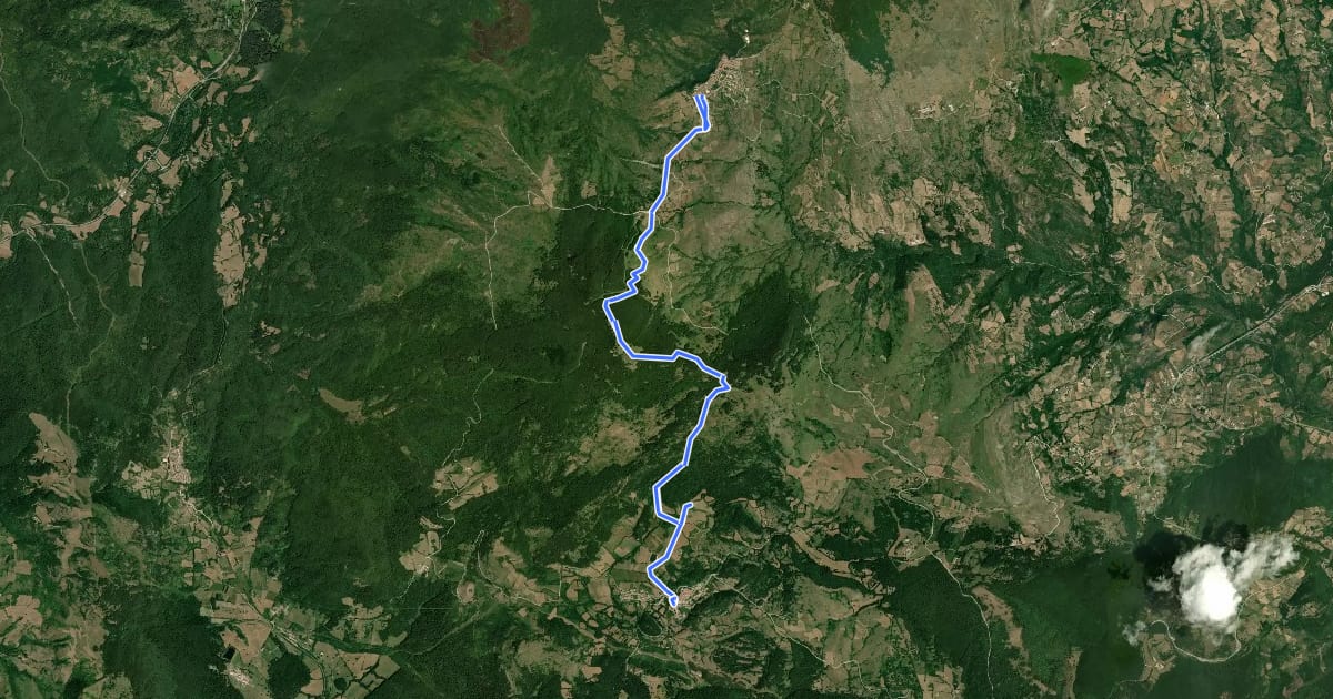 Маршрут Sentiero Trekking Italia - Tappa 5 на спутниковом снимке