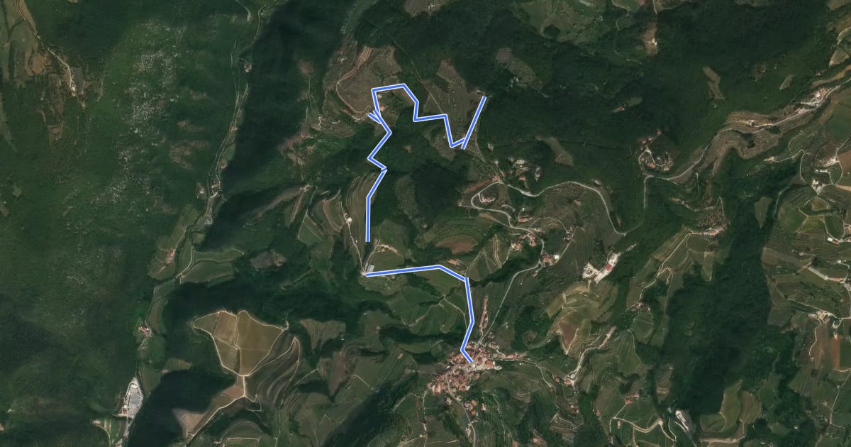 Маршрут Sentiero Valgatara - Cà Nova di San Rocco di Marano di Valpolicella на спутниковом снимке