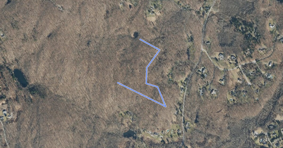 Маршрут Sentry Ridge Trail на спутниковом снимке