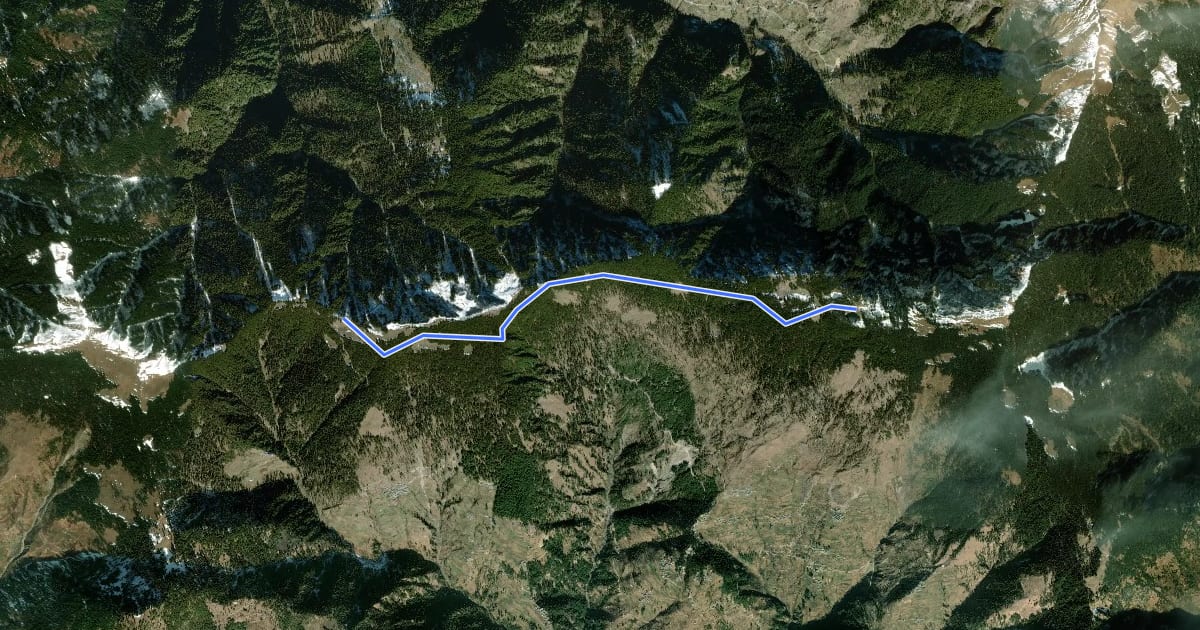 Маршрут Serolsar Lake на спутниковом снимке