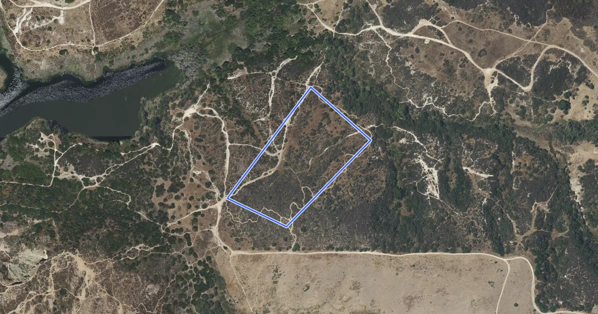 Маршрут Serpentine Trail на спутниковом снимке