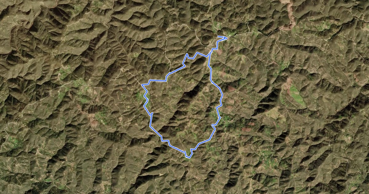 Маршрут Serra de Alcaria do Cume на спутниковом снимке