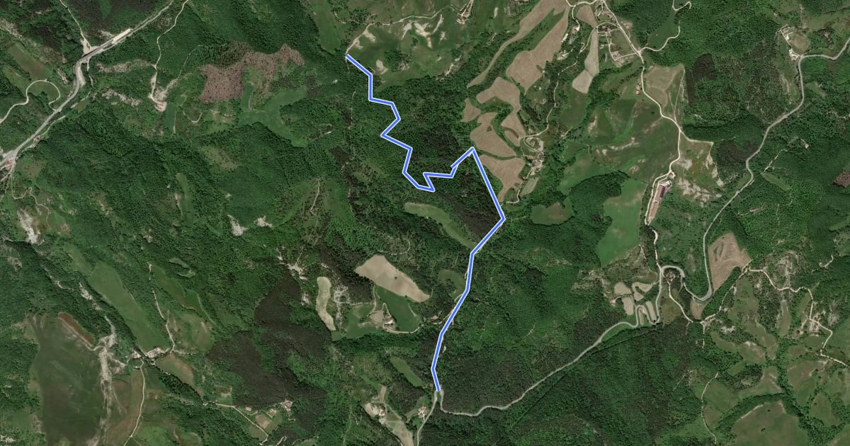 Маршрут Serra Grande на спутниковом снимке