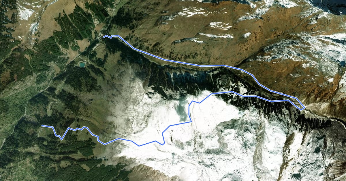Маршрут Sethan to Piangniru via Sethan dome на спутниковом снимке