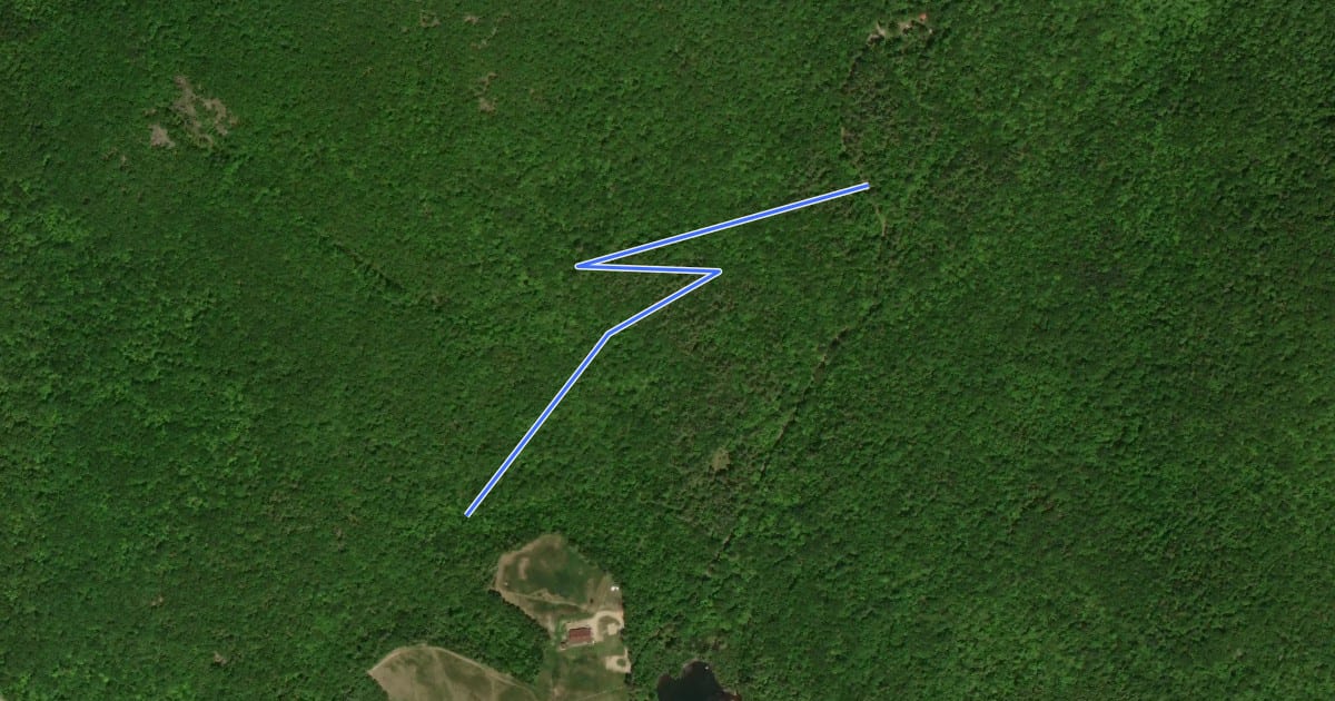 Маршрут Settlement Trail на спутниковом снимке