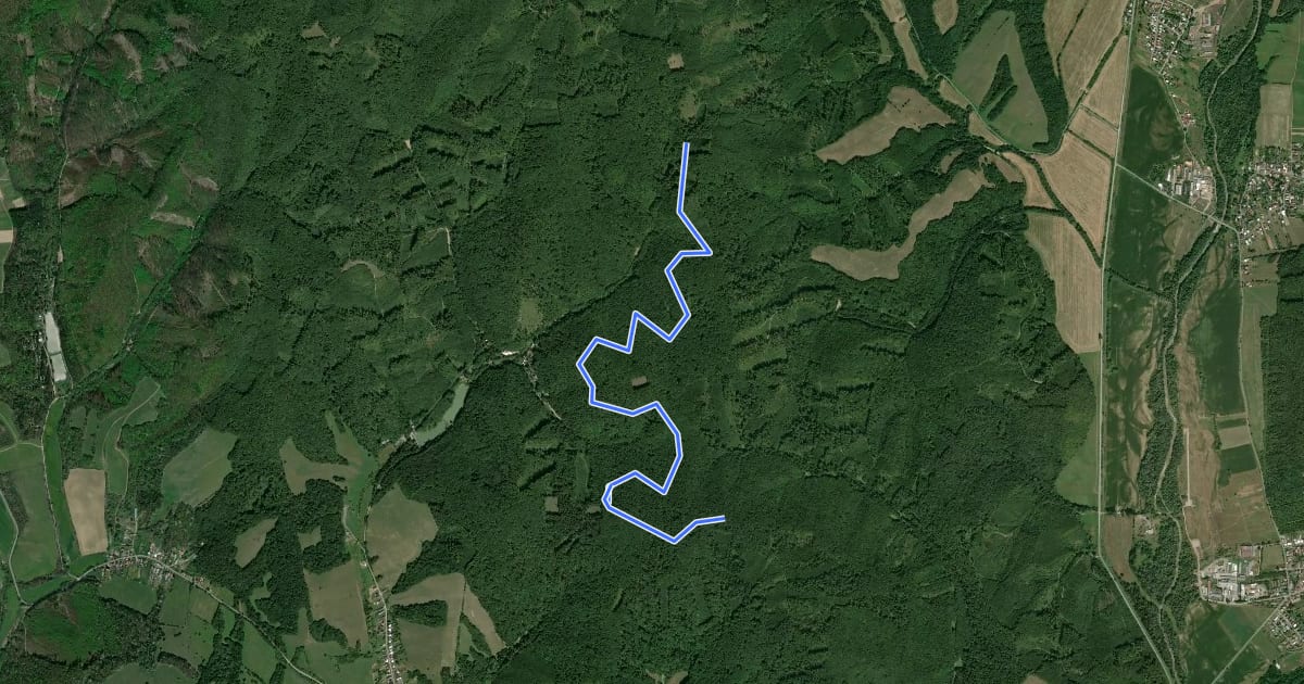Маршрут Severný trail на спутниковом снимке