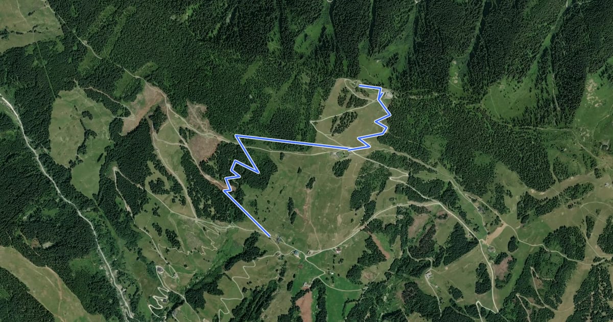 Маршрут SH 01 Panorama-Trail на спутниковом снимке