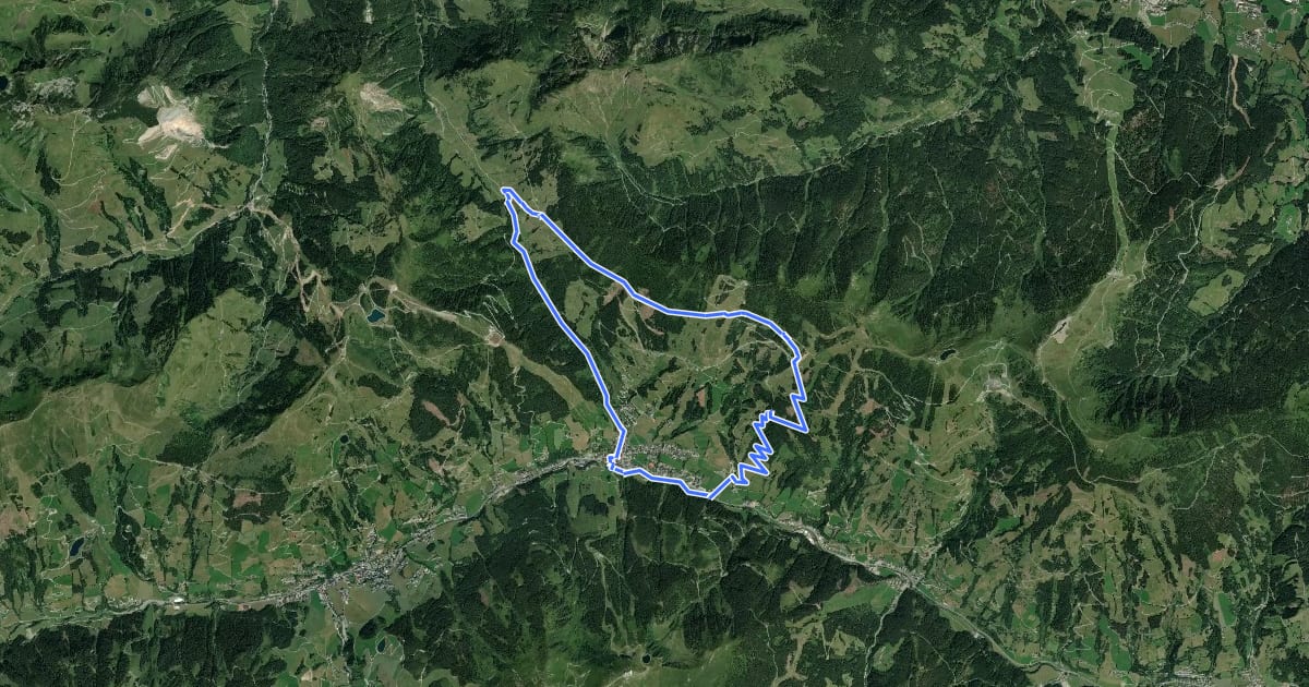 Маршрут SH 31 Panorama Alm-Runde на спутниковом снимке