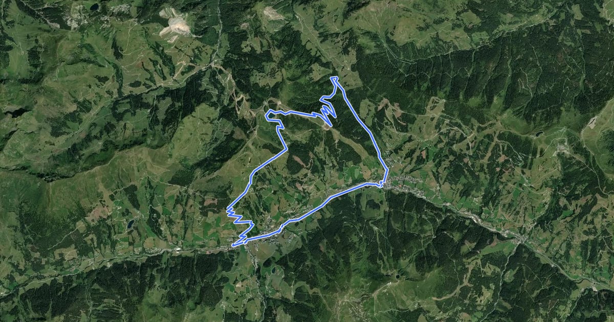 Маршрут SH 33 Finsterbach-Runde на спутниковом снимке