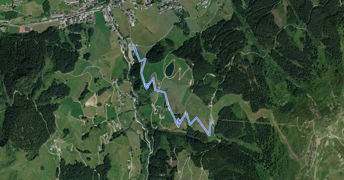 Маршрут SH 34 Buchegg-Trail на спутниковом снимке