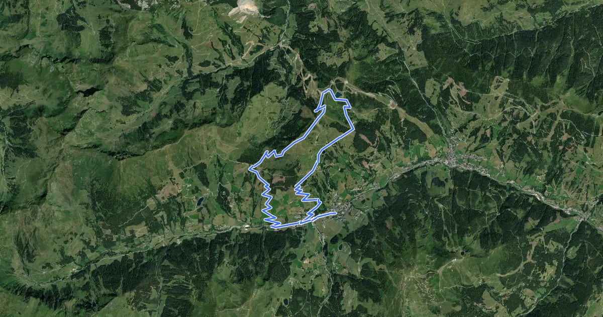 Маршрут SH 39 Reiterkogel-Runde на спутниковом снимке