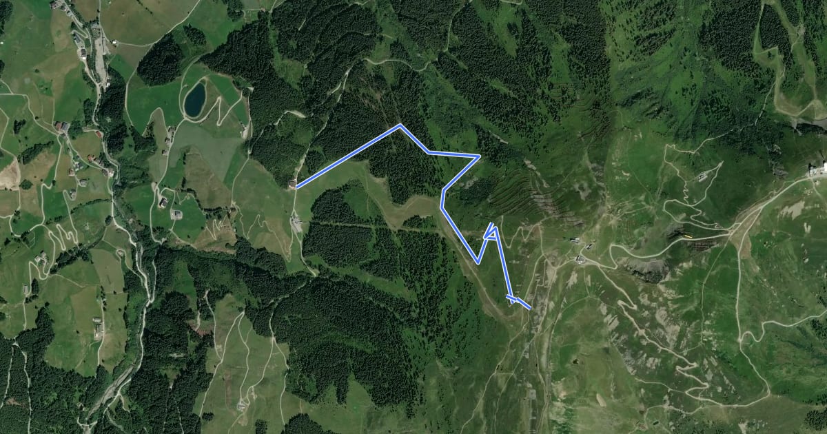 Маршрут SH 73 Bergstadl-Trail на спутниковом снимке