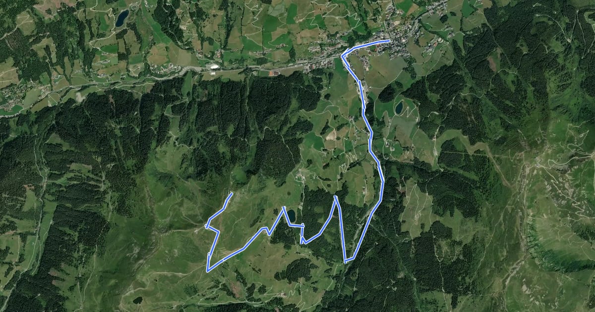 Маршрут SH 77 Zwölferkogel-Tour на спутниковом снимке