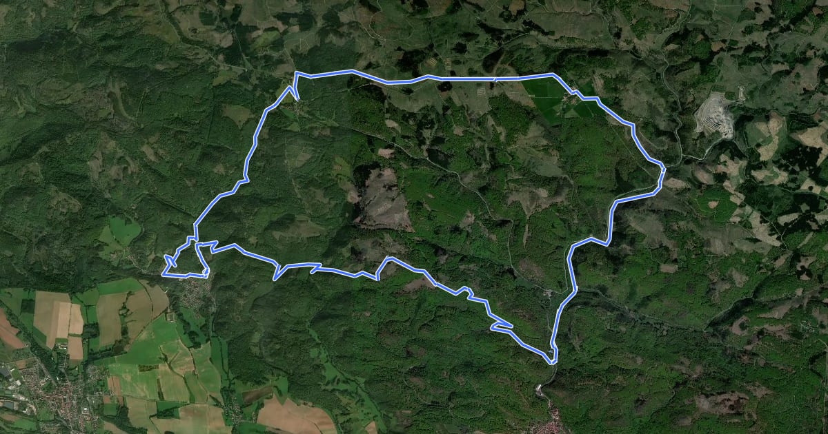 Маршрут SH2 (Nonnen- & Förster-Runde) на спутниковом снимке