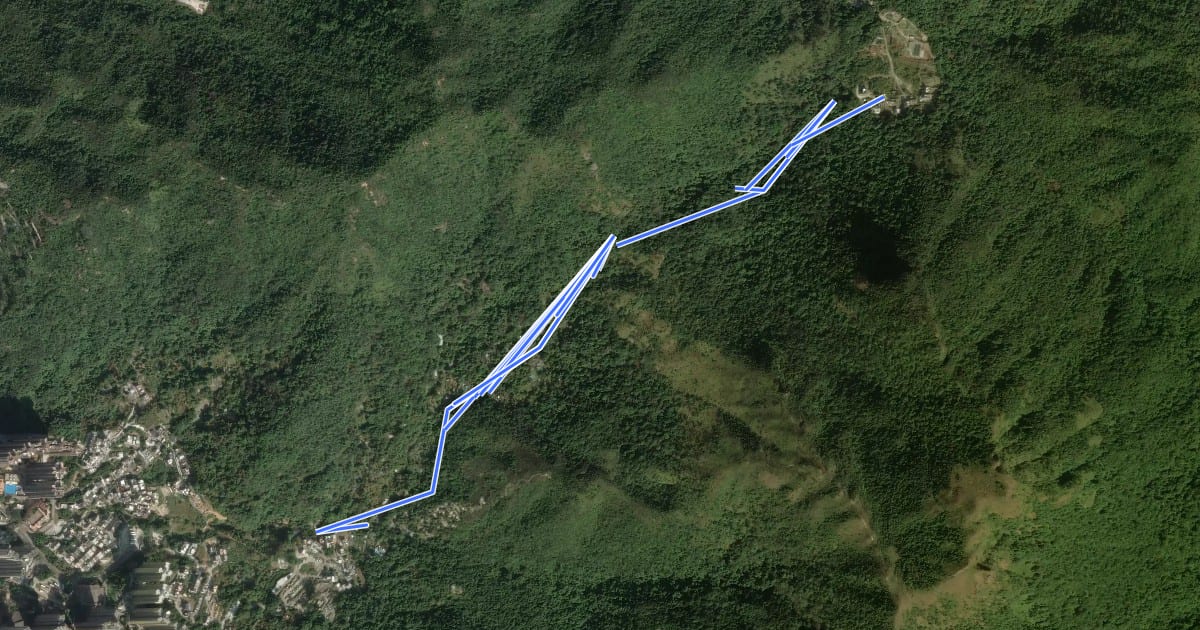 Маршрут 沙田郊野徑 Sha Tin Country Trail на спутниковом снимке