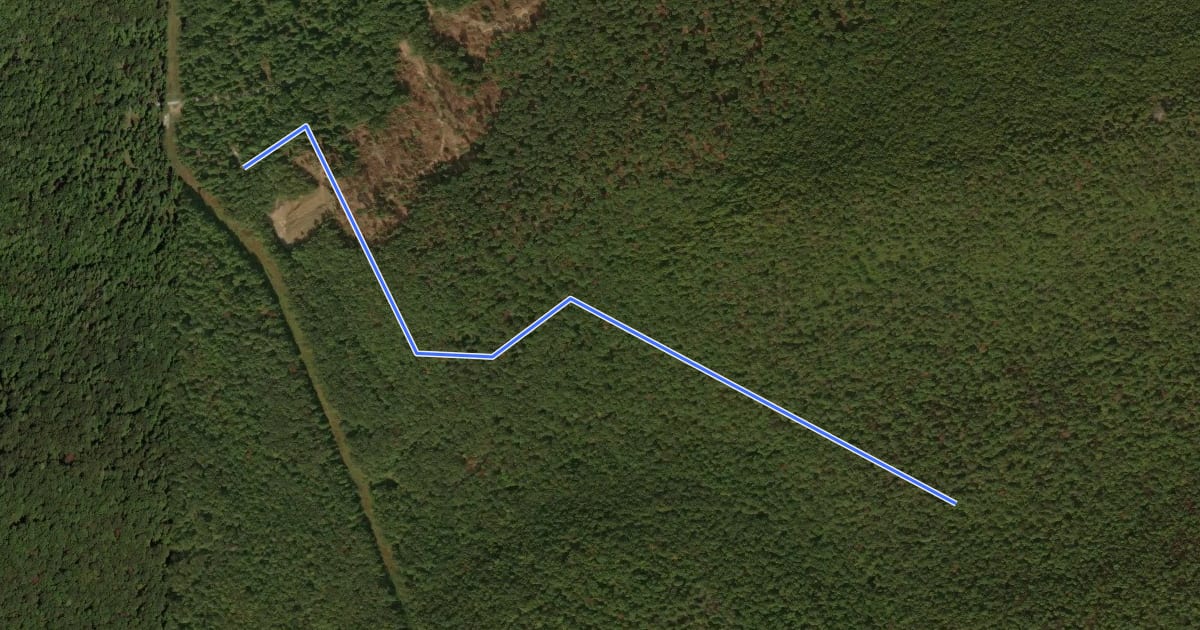 Маршрут Shale Pit Trail на спутниковом снимке