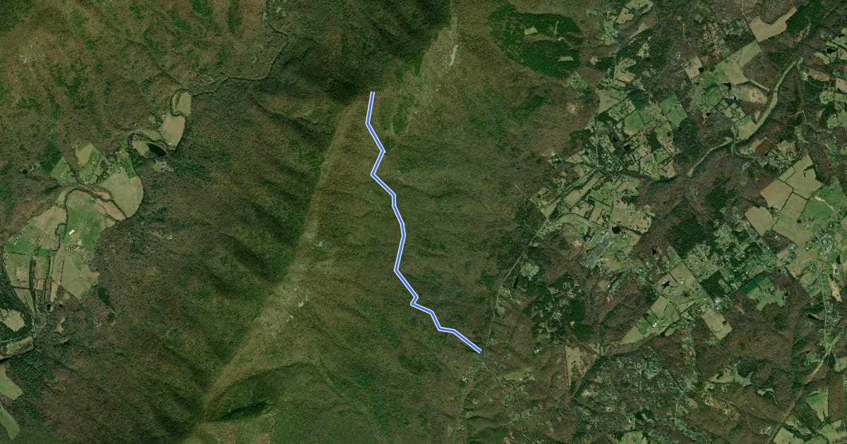 Маршрут Shawl Gap на спутниковом снимке