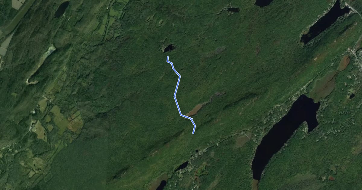 Маршрут Shay Trail на спутниковом снимке