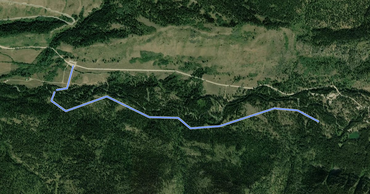 Маршрут Sheep Bridge Trail на спутниковом снимке
