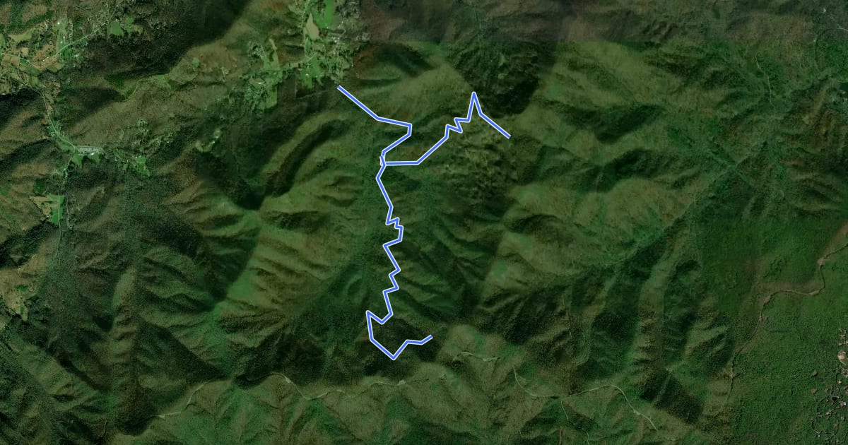 Маршрут Sheep Rock на спутниковом снимке