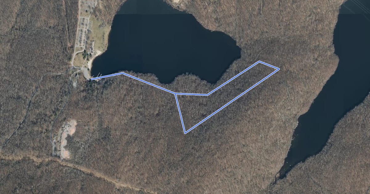 Маршрут Shepherd Lake Trail на спутниковом снимке