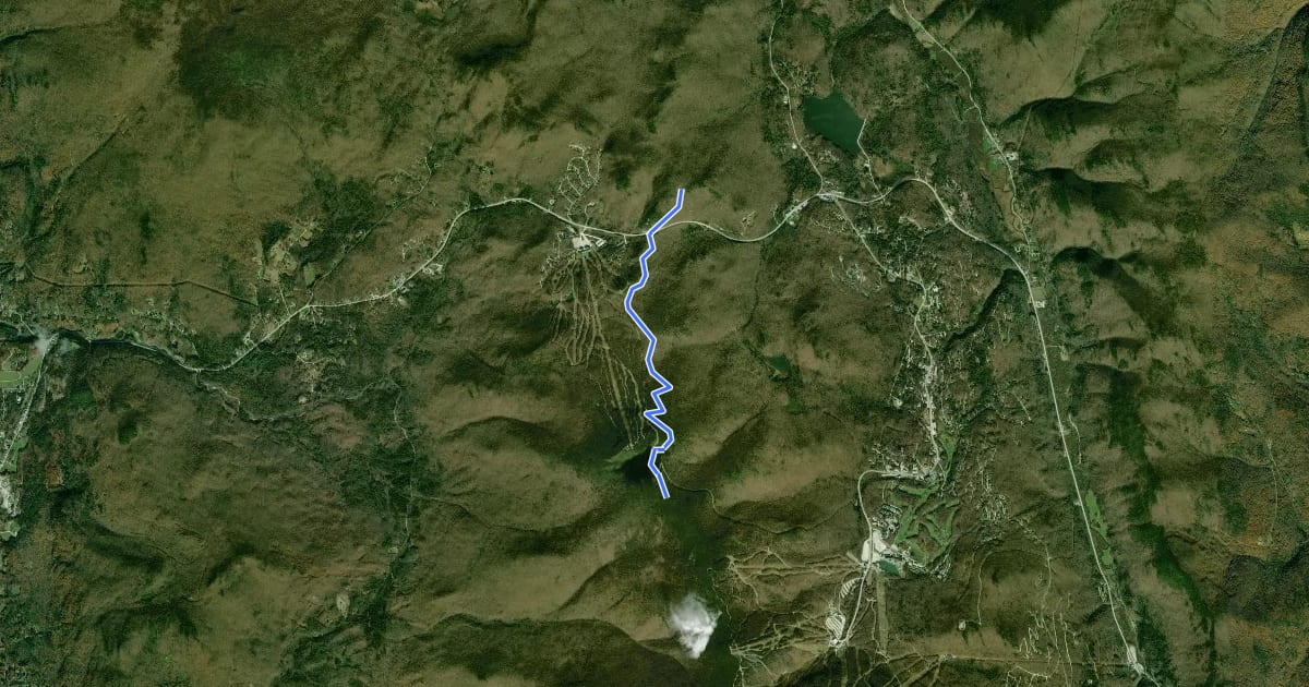 Маршрут Sherburne Pass Trail на спутниковом снимке
