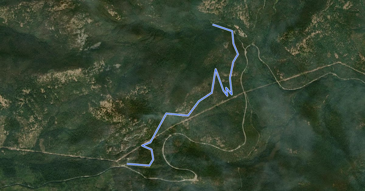 Маршрут Sherman Pass на спутниковом снимке