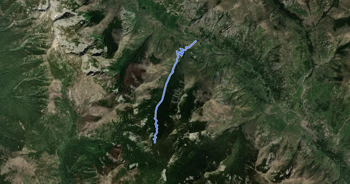 Маршрут Shetipo Trail на спутниковом снимке