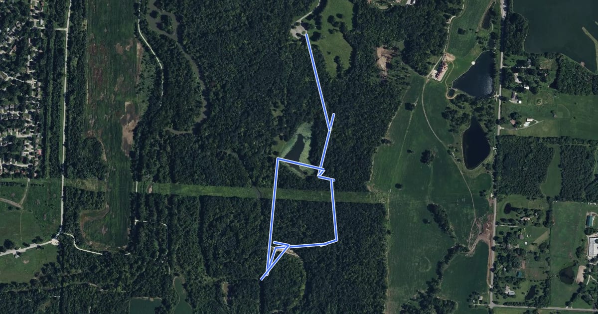 Маршрут Shin-Ga-Wa-Sa Nature Trail на спутниковом снимке