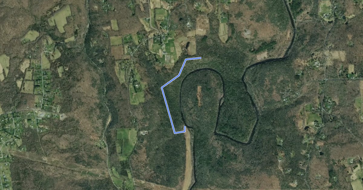 Маршрут Shinar Trail на спутниковом снимке
