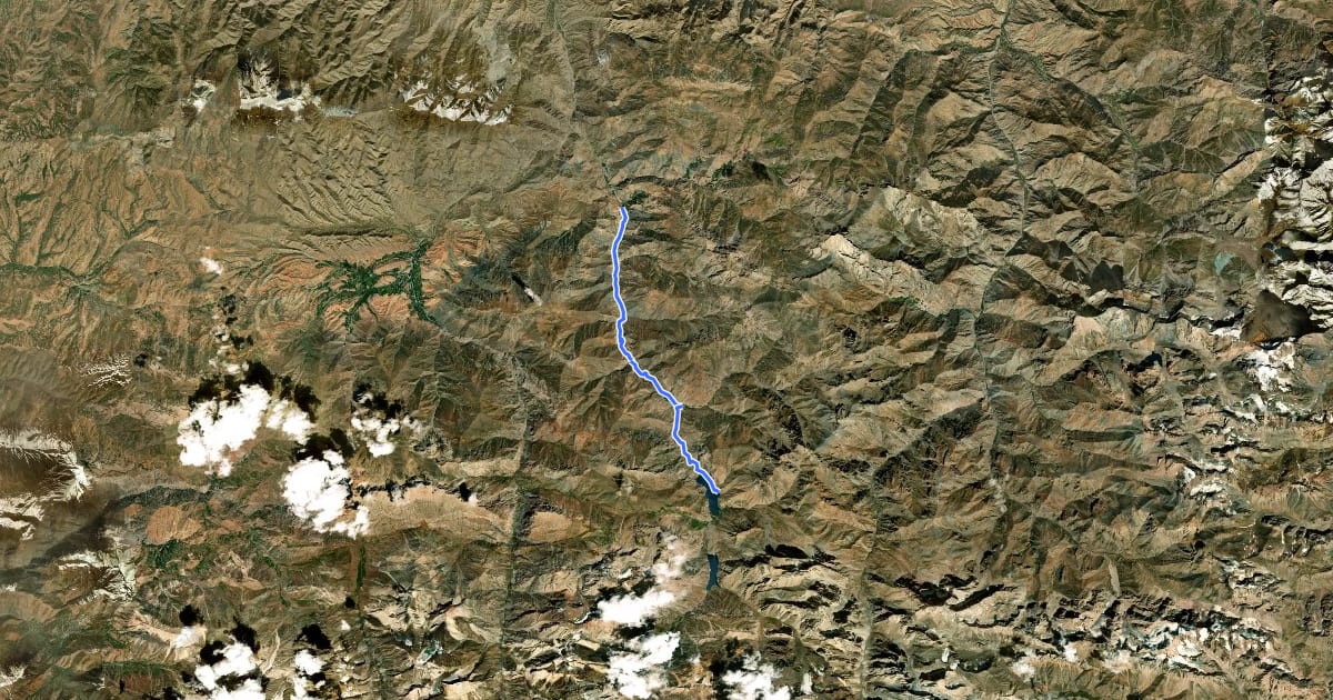 Маршрут Shing valley на спутниковом снимке