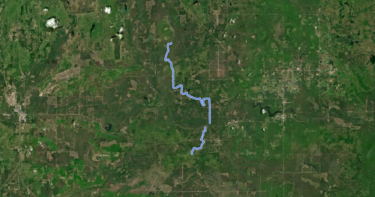 Маршрут Shore to Shore Trail - North Spur на спутниковом снимке
