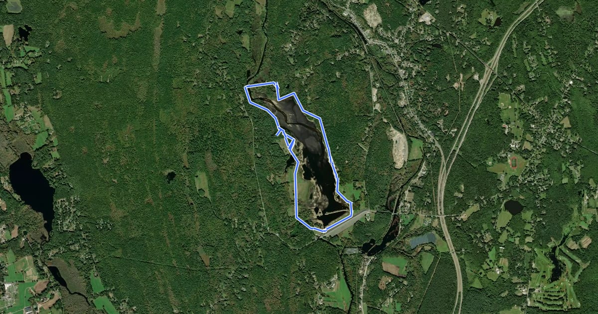 Маршрут Shoreline Trail на спутниковом снимке