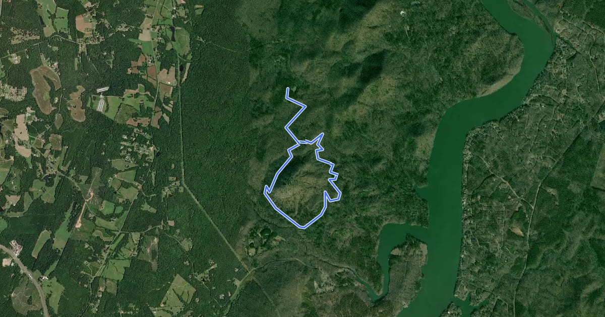 Маршрут Short Loop Trail на спутниковом снимке