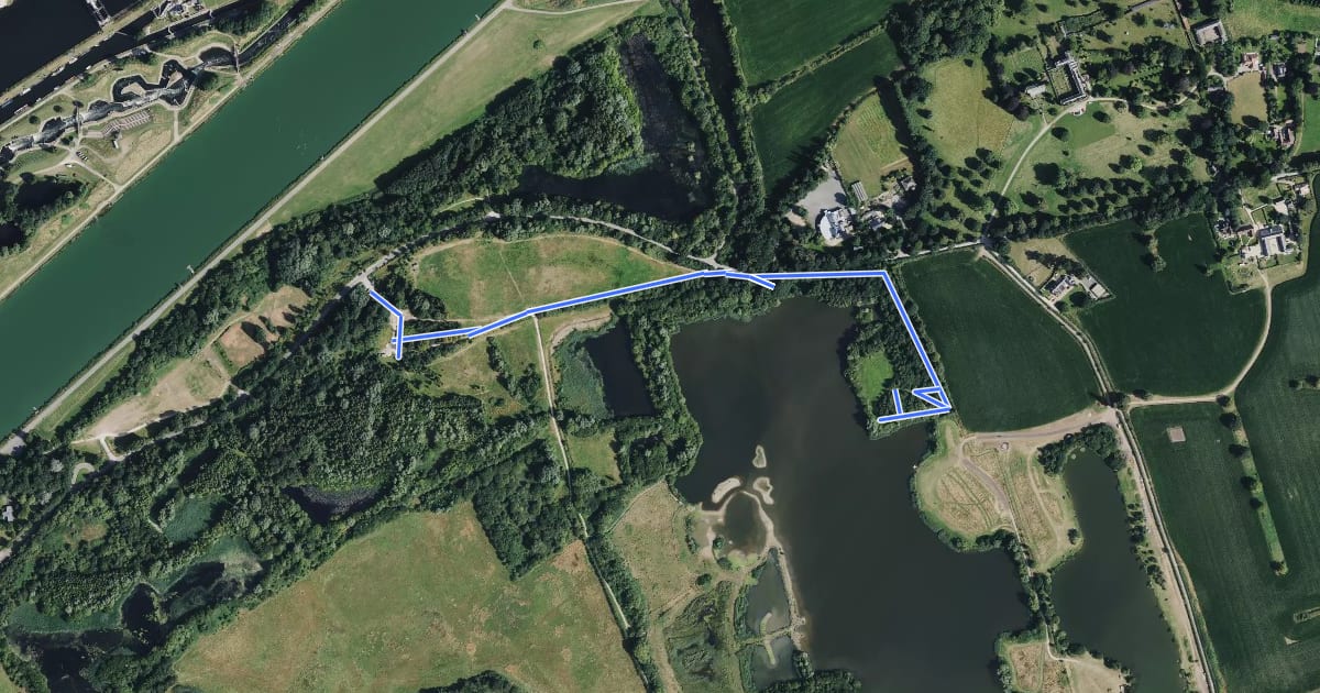 Маршрут Shoveler Trail на спутниковом снимке